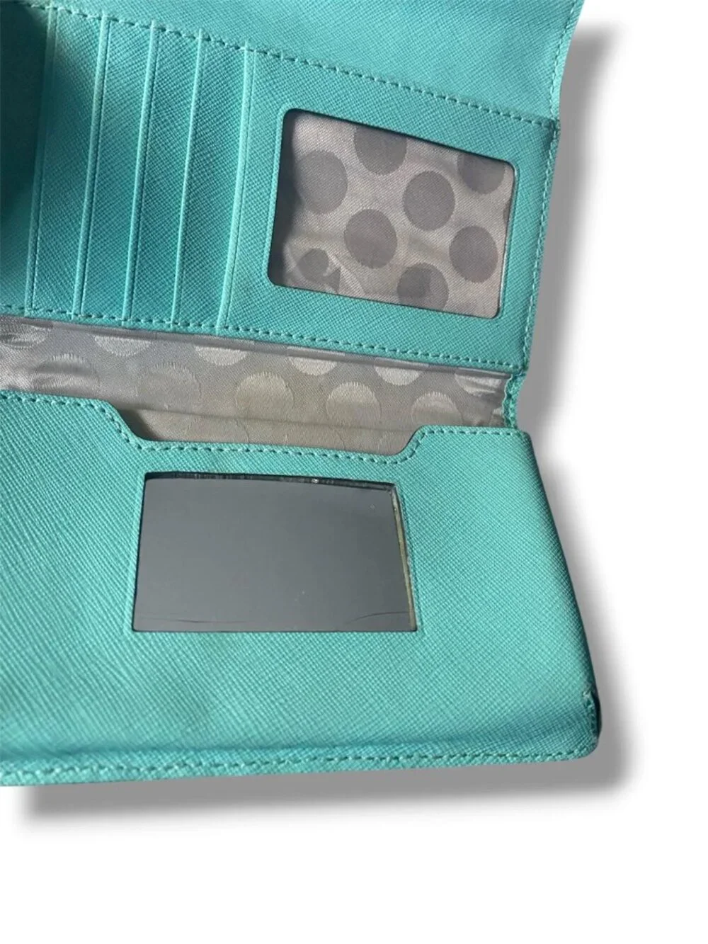 KATE SPADE - Iphone Cases Phone Wristlet Leather 8ARU209 Wallet Pouch MINT GREEN - Picture 4 of 5